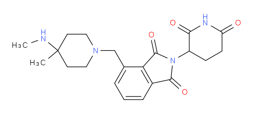 2-(2,6-dioxopiperidin-3-yl)-4-((4-methyl-4-(methylamino)piperidin-1-yl)methyl)isoindoline-1,3-dione