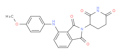 2-(2,6-dioxopiperidin-3-yl)-4-((4-methoxyphenyl)amino)isoindoline-1,3-dione