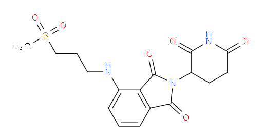 2-(2,6-dioxopiperidin-3-yl)-4-((3-(methylsulfonyl)propyl)amino)isoindoline-1,3-dione