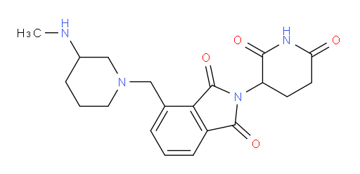 2-(2,6-dioxopiperidin-3-yl)-4-((3-(methylamino)piperidin-1-yl)methyl)isoindoline-1,3-dione