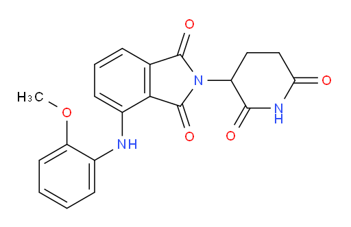 2-(2,6-dioxopiperidin-3-yl)-4-((2-methoxyphenyl)amino)isoindoline-1,3-dione
