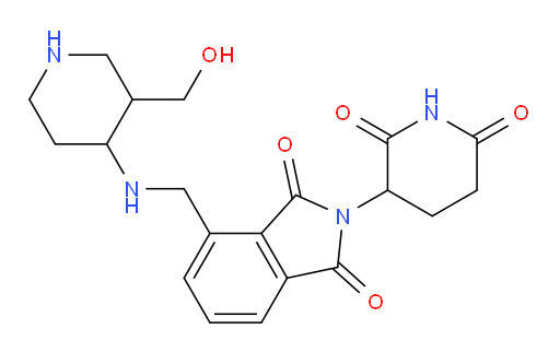 2-(2,6-dioxopiperidin-3-yl)-4-(((3-(hydroxymethyl)piperidin-4-yl)amino)methyl)isoindoline-1,3-dione