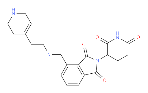 2-(2,6-dioxopiperidin-3-yl)-4-(((2-(1,2,3,6-tetrahydropyridin-4-yl)ethyl)amino)methyl)isoindoline-1,3-dione