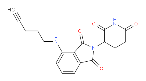 2-(2,6-dioxopiperidin-3-yl)-4-(pent-4-yn-1-ylamino)isoindoline-1,3-dione