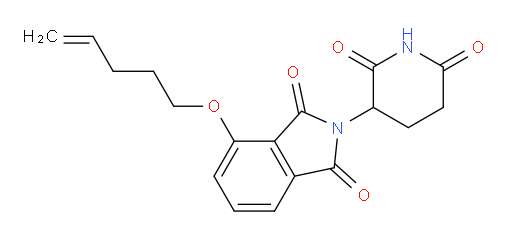 2-(2,6-dioxopiperidin-3-yl)-4-(pent-4-en-1-yloxy)isoindoline-1,3-dione