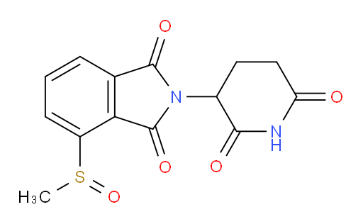 2-(2,6-dioxopiperidin-3-yl)-4-(methylsulfinyl)isoindoline-1,3-dione