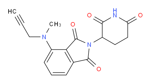 2-(2,6-dioxopiperidin-3-yl)-4-(methyl(prop-2-yn-1-yl)amino)isoindoline-1,3-dione