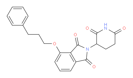 2-(2,6-dioxopiperidin-3-yl)-4-(3-phenylpropoxy)isoindoline-1,3-dione