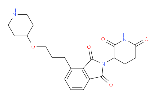 2-(2,6-dioxopiperidin-3-yl)-4-(3-(piperidin-4-yloxy)propyl)isoindoline-1,3-dione