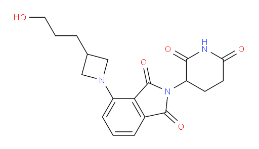 2-(2,6-dioxopiperidin-3-yl)-4-(3-(3-hydroxypropyl)azetidin-1-yl)isoindoline-1,3-dione