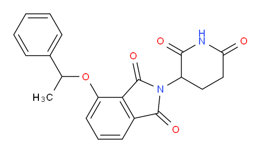 2-(2,6-dioxopiperidin-3-yl)-4-(1-phenylethoxy)isoindoline-1,3-dione