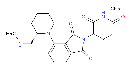 2-(2,6-dioxopiperidin-3-yl)-4-((S)-2-((methylamino)methyl)piperidin-1-yl)isoindoline-1,3-dione