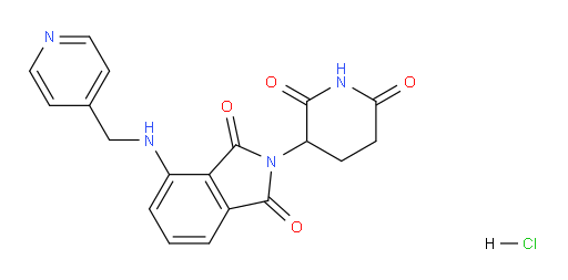 2-(2,6-dioxopiperidin-3-yl)-4-((pyridin-4-ylmethyl)amino)isoindoline-1,3-dione hydrochloride