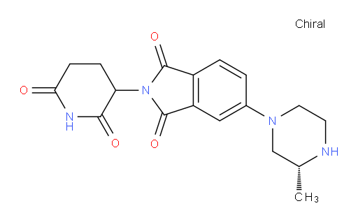 2-(2,6-dioxopiperidin-3-yl)-5-((R)-3-methylpiperazin-1-yl)isoindoline-1,3-dione