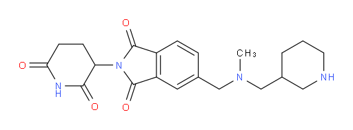2-(2,6-dioxopiperidin-3-yl)-5-((methyl(piperidin-3-ylmethyl)amino)methyl)isoindoline-1,3-dione
