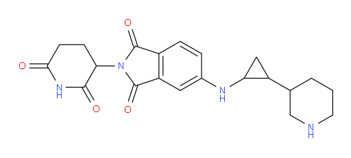 2-(2,6-dioxopiperidin-3-yl)-5-((2-(piperidin-3-yl)cyclopropyl)amino)isoindoline-1,3-dione