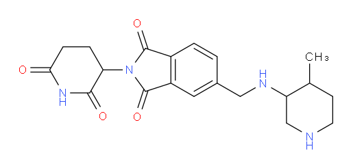2-(2,6-dioxopiperidin-3-yl)-5-(((4-methylpiperidin-3-yl)amino)methyl)isoindoline-1,3-dione