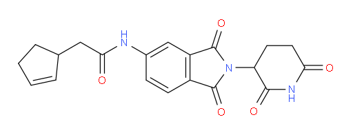 2-(cyclopent-2-en-1-yl)-N-(2-(2,6-dioxopiperidin-3-yl)-1,3-dioxoisoindolin-5-yl)acetamide