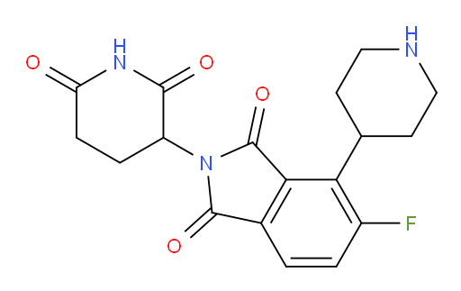2-(2,6-dioxopiperidin-3-yl)-5-fluoro-4-(piperidin-4-yl)isoindoline-1,3-dione