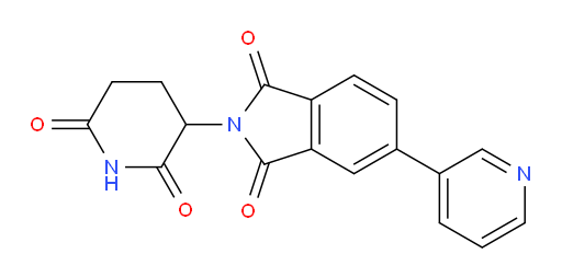2-(2,6-dioxopiperidin-3-yl)-5-(pyridin-3-yl)isoindoline-1,3-dione