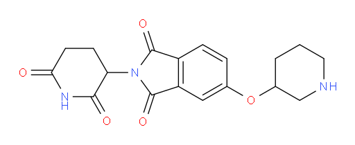 2-(2,6-dioxopiperidin-3-yl)-5-(piperidin-3-yloxy)isoindoline-1,3-dione