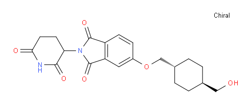 2-(2,6-dioxopiperidin-3-yl)-5-(((1r,4r)-4-(hydroxymethyl)cyclohexyl)methoxy)isoindoline-1,3-dione