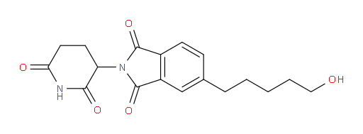 2-(2,6-dioxopiperidin-3-yl)-5-(5-hydroxypentyl)isoindoline-1,3-dione