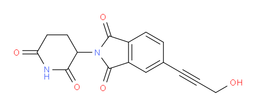 2-(2,6-dioxopiperidin-3-yl)-5-(3-hydroxyprop-1-yn-1-yl)isoindoline-1,3-dione