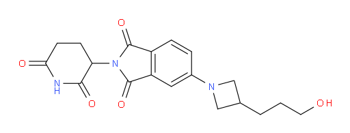 2-(2,6-dioxopiperidin-3-yl)-5-(3-(3-hydroxypropyl)azetidin-1-yl)isoindoline-1,3-dione