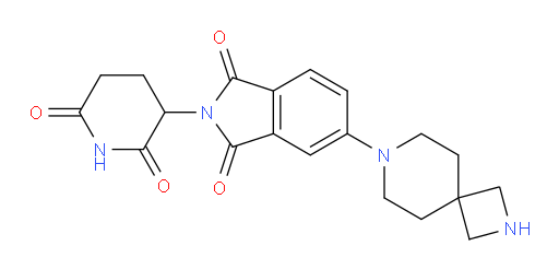 2-(2,6-dioxopiperidin-3-yl)-5-(2,7-diazaspiro[3.5]nonan-7-yl)isoindoline-1,3-dione