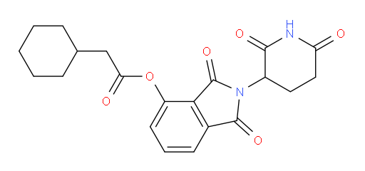 2-(2,6-dioxopiperidin-3-yl)-1,3-dioxoisoindolin-4-yl 2-cyclohexylacetate