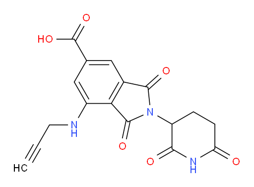 2-(2,6-dioxopiperidin-3-yl)-1,3-dioxo-7-(prop-2-yn-1-ylamino)isoindoline-5-carboxylic acid