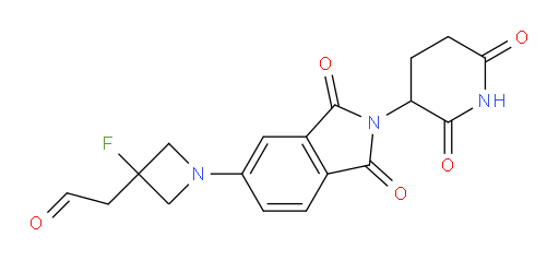 2-(1-(2-(2,6-dioxopiperidin-3-yl)-1,3-dioxoisoindolin-5-yl)-3-fluoroazetidin-3-yl)acetaldehyde