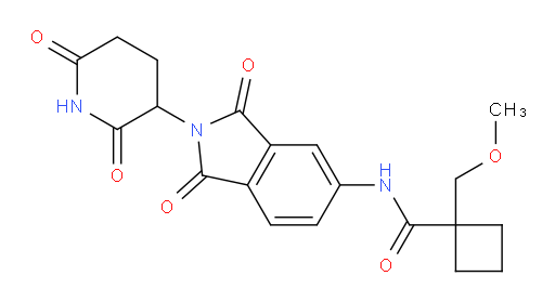N-(2-(2,6-dioxopiperidin-3-yl)-1,3-dioxoisoindolin-5-yl)-1-(methoxymethyl)cyclobutanecarboxamide