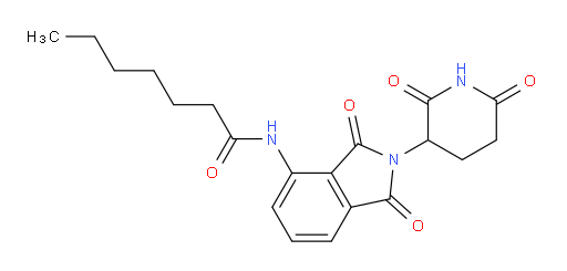 N-(2-(2,6-dioxopiperidin-3-yl)-1,3-dioxoisoindolin-4-yl)heptanamide