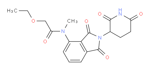 N-(2-(2,6-dioxopiperidin-3-yl)-1,3-dioxoisoindolin-4-yl)-2-ethoxy-N-methylacetamide