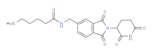 N-((2-(2,6-dioxopiperidin-3-yl)-1,3-dioxoisoindolin-5-yl)methyl)hexanamide