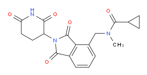 N-((2-(2,6-dioxopiperidin-3-yl)-1,3-dioxoisoindolin-4-yl)methyl)-N-methylcyclopropanecarboxamide