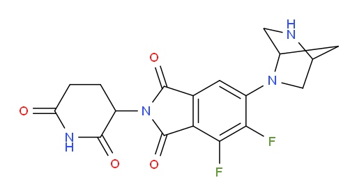 6-(2,5-diazabicyclo[2.2.1]heptan-2-yl)-2-(2,6-dioxopiperidin-3-yl)-4,5-difluoroisoindoline-1,3-dione
