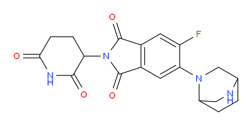 5-(2,5-diazabicyclo[2.2.2]octan-2-yl)-2-(2,6-dioxopiperidin-3-yl)-6-fluoroisoindoline-1,3-dione