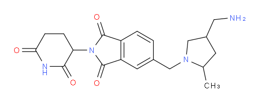 5-((4-(aminomethyl)-2-methylpyrrolidin-1-yl)methyl)-2-(2,6-dioxopiperidin-3-yl)isoindoline-1,3-dione