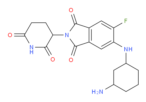 5-((3-aminocyclohexyl)amino)-2-(2,6-dioxopiperidin-3-yl)-6-fluoroisoindoline-1,3-dione