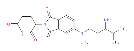 5-((3-amino-4-methylpentyl)(methyl)amino)-2-(2,6-dioxopiperidin-3-yl)isoindoline-1,3-dione
