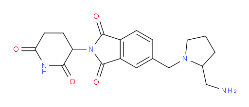 5-((2-(aminomethyl)pyrrolidin-1-yl)methyl)-2-(2,6-dioxopiperidin-3-yl)isoindoline-1,3-dione