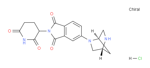 5-((1R,4R)-2,5-diazabicyclo[2.2.1]heptan-2-yl)-2-(2,6-dioxopiperidin-3-yl)isoindoline-1,3-dione hydrochloride