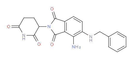 4-amino-5-(benzylamino)-2-(2,6-dioxopiperidin-3-yl)isoindoline-1,3-dione
