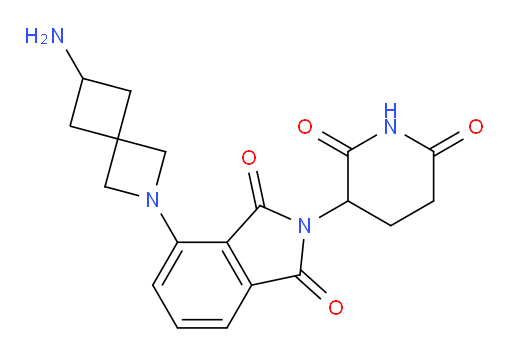 4-(6-amino-2-azaspiro[3.3]heptan-2-yl)-2-(2,6-dioxopiperidin-3-yl)isoindoline-1,3-dione