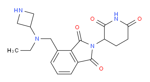 4-((azetidin-3-yl(ethyl)amino)methyl)-2-(2,6-dioxopiperidin-3-yl)isoindoline-1,3-dione