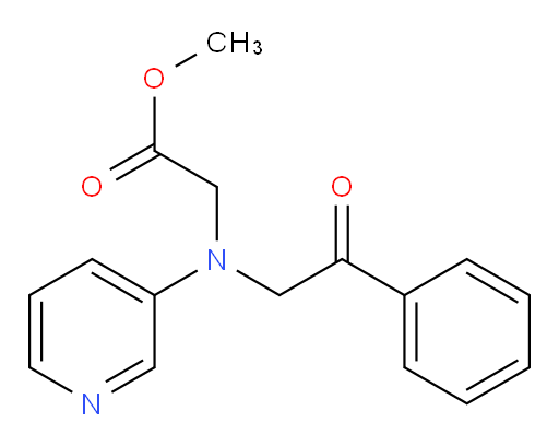 methyl 2-((2-oxo-2-phenylethyl)(pyridin-3-yl)amino)acetate