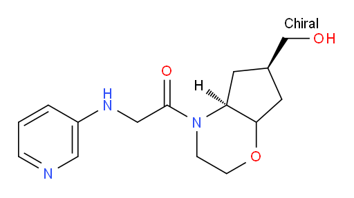 1-((4aS,6R)-6-(hydroxymethyl)hexahydrocyclopenta[b][1,4]oxazin-4(4aH)-yl)-2-(pyridin-3-ylamino)ethanone